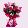 1 Dozen Pink & White Roses