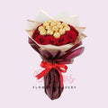 1 dozen Imported Red Roses and Ferrero Chocolate